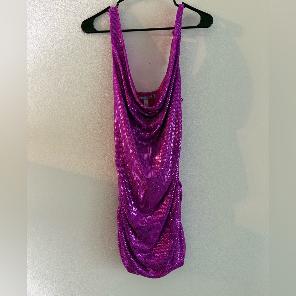 Pink sequin dress